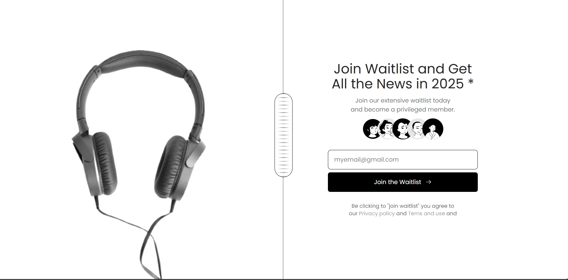 template waitlist form